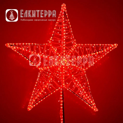 Световая макушка на елку высотой 10-20 м, Кремлевская 1,5 м